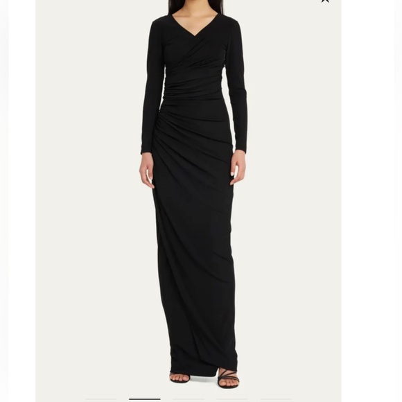 CHIARA BONI LA PETITE ROBE Bello Ruched Column Gown 10 - Picture 1 of 15